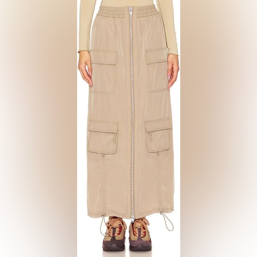 Women's Tan Cargo Skirt
